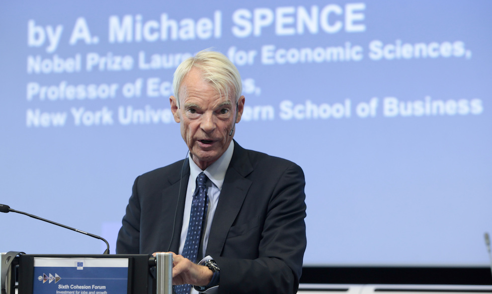Michael Spence, 2001 Nobel Prize Laureate in EconomicsÆ; Professor of Economics at the Leonard N. Stern School of Business of the New York University (NYU)